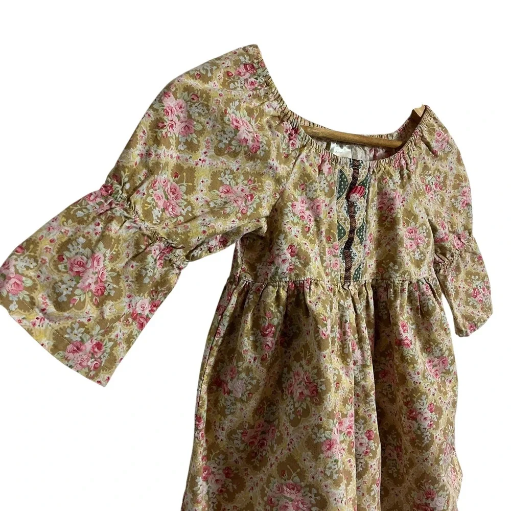 Matilda Jane Fiona In Calico Peasant Top Girls Westside Floral Shirt Size 6